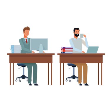 erkeklerde bir Ofis Masası