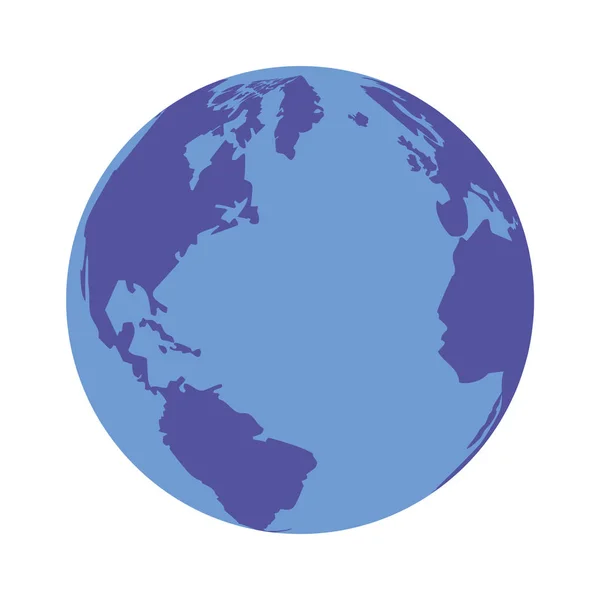 Icône Globe isolé — Image vectorielle