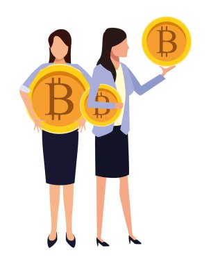 İş adamları ile bitcoins