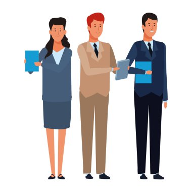 iş insanlar avatar çizgi film karakterleri