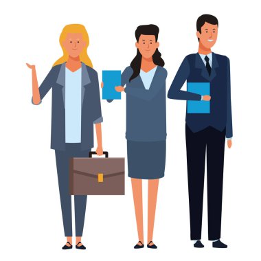 iş insanlar avatar çizgi film karakterleri