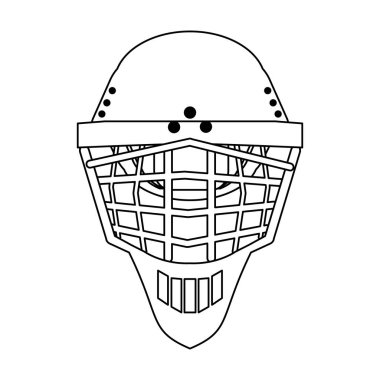 Kış maskesi ekipman siyah ve beyaz