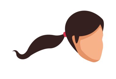 Kadın yüzü olmayan kafa