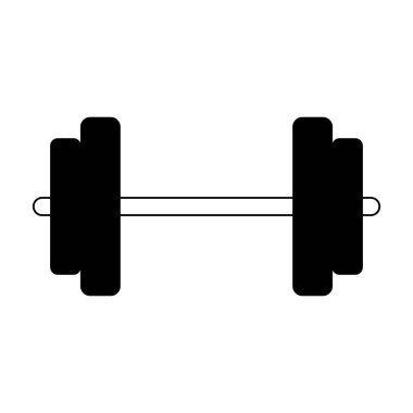Dumbbell spor salonu ekipman simgesi