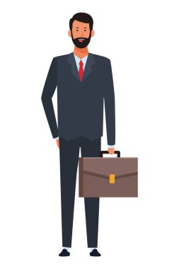 işadamı avatar çizgi film karakteri