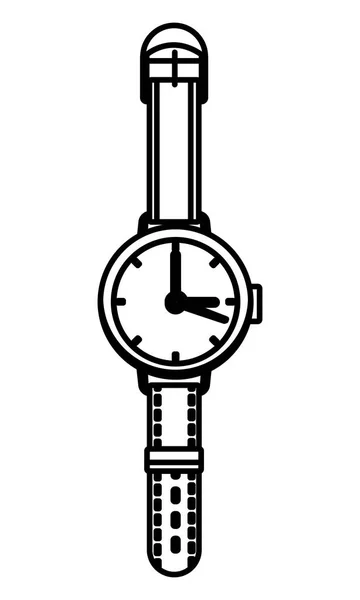 Vintage wristwatch isolated — Stock Vector