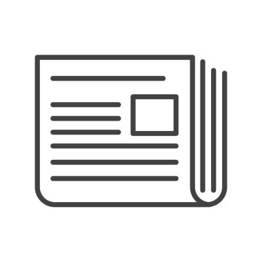 Gazete sembolü izole