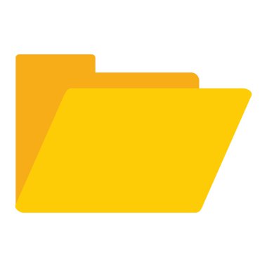 Klasör açık sembol yalıtılmış