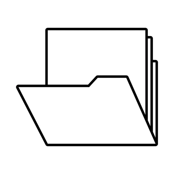 폴더 문서 기호 — 스톡 벡터