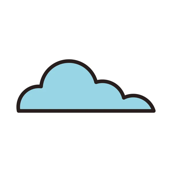 Clouds símbolo aislado — Vector de stock