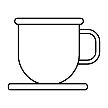 Siyah ve beyaz çanak kahve bardağı