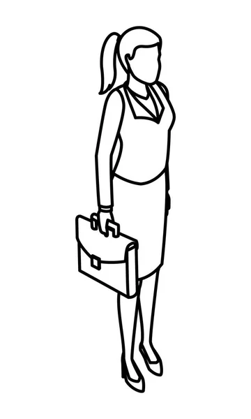 Femme d'affaires avatar — Image vectorielle