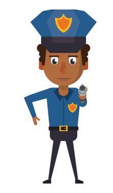 Polis memuru çizgi filmi.