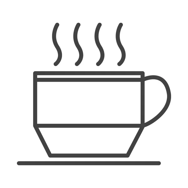 Copo de café quente — Vetor de Stock