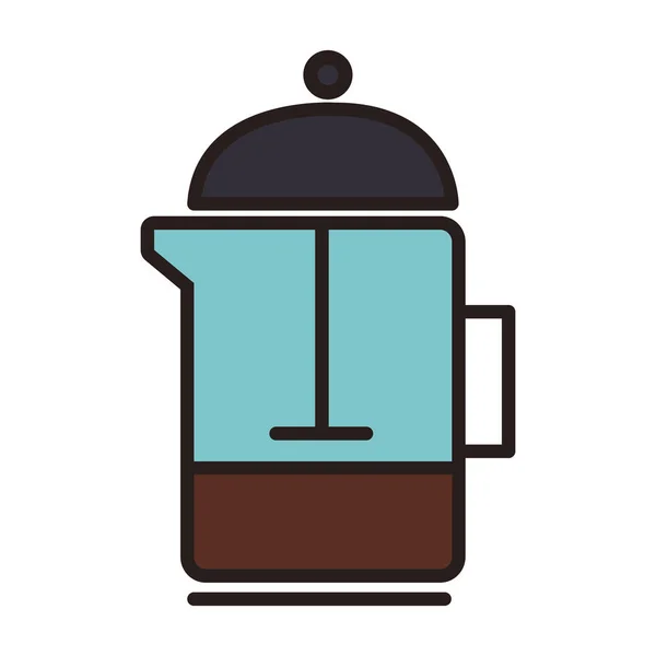 French press coffee — Stock Vector