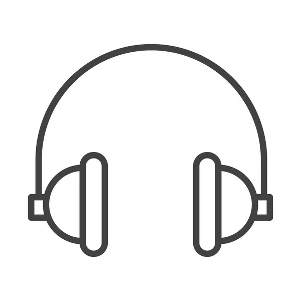 Dispositivo de auriculares musicales — Vector de stock