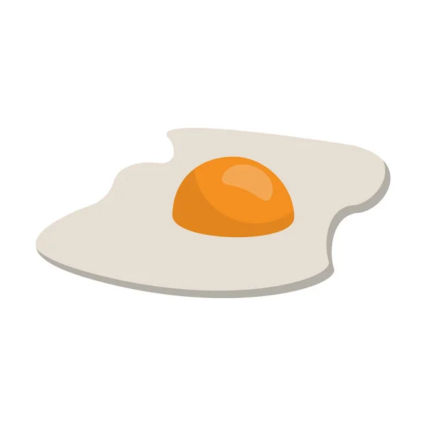 Sunny Fried Egg Food symbool — Stockvector