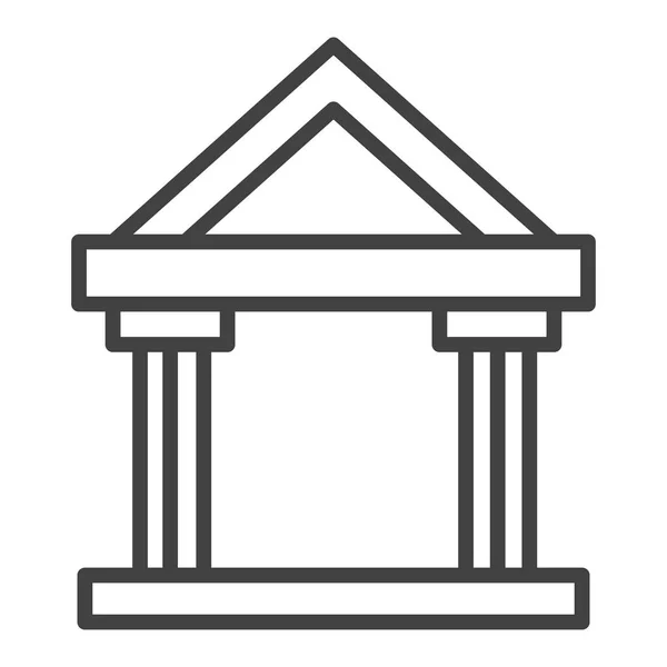 銀行の建物のシンボル — ストックベクタ