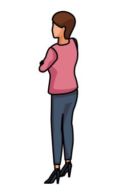 Yönetici kadın geri avatar