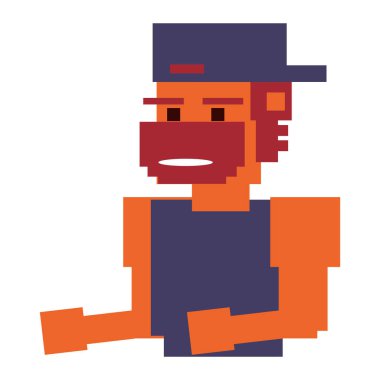 Videogame pikselli gangster