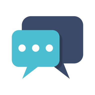 izole sohbet kabarcıklar sembolü