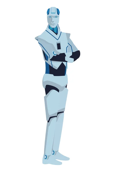 Humanoid robot avatar — Stock Vector