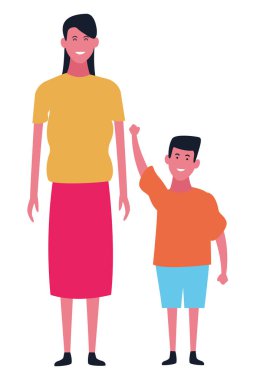 Tek anne ile çocuk oğul