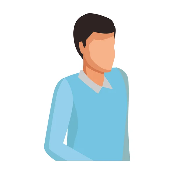 Homme avec avatar pull — Image vectorielle