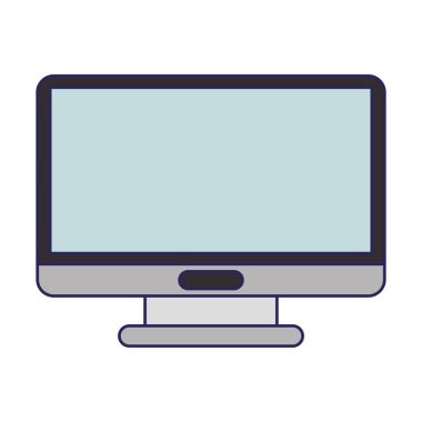 Bilgisayar ekran donanımı mavi çizgiler