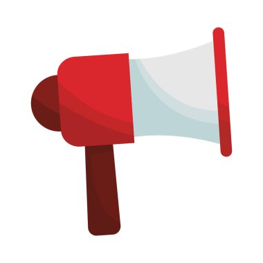 Bullhorn reklam sembolü izole