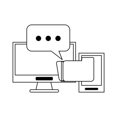 İş ve ofis siyah beyaz