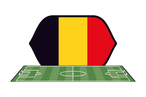 Belgiens fotbolls lag — Stock vektor