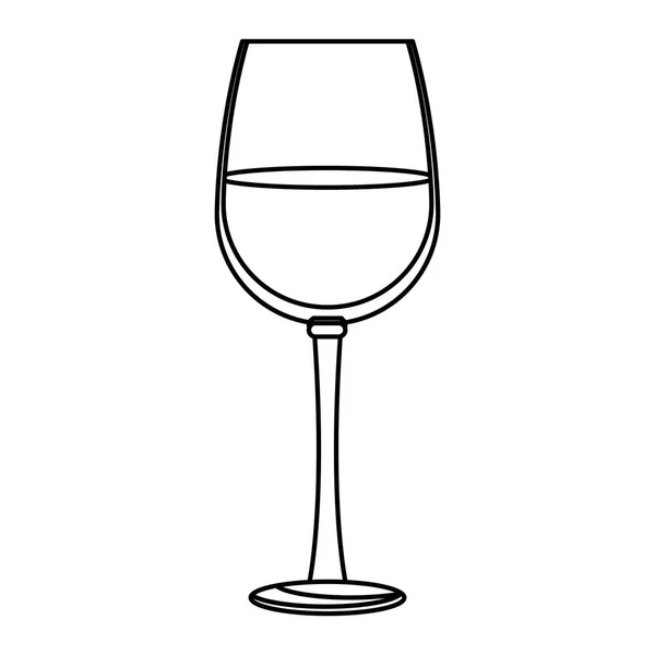 Copa de copa de vino — Vector de stock