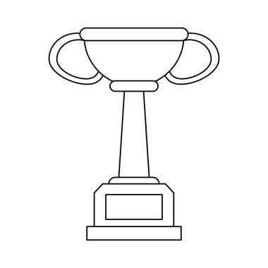 Siyah ve beyaz spor kupa Kupası Şampiyonası