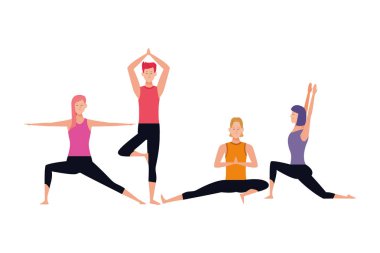 insanlar yoga pozlar