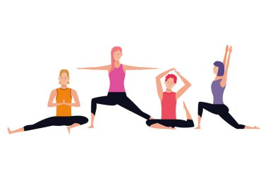 insanlar yoga pozlar