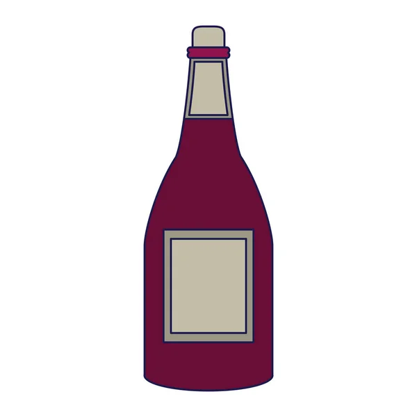 Vinflaska isolerade symbol — Stock vektor