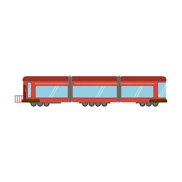 Tren aracı izole — Stok Vektör