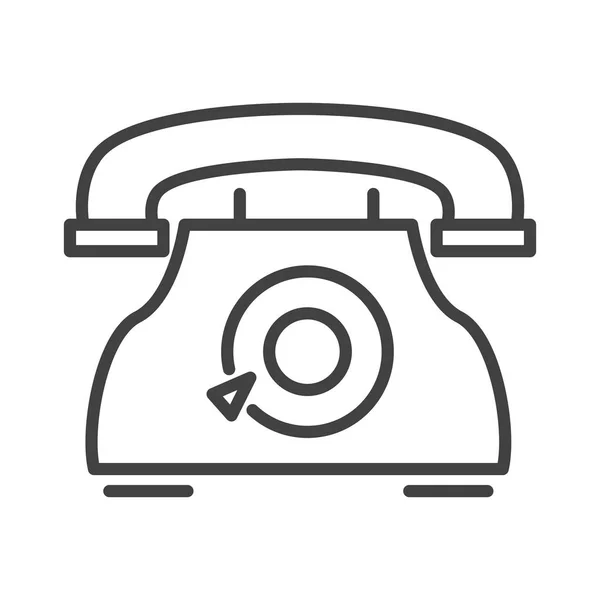 Vintage telefon symbol — Wektor stockowy