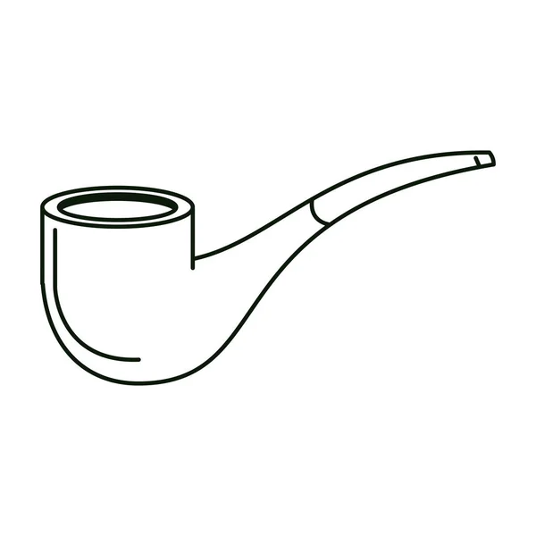 Tobak pipe isolerade — Stock vektor