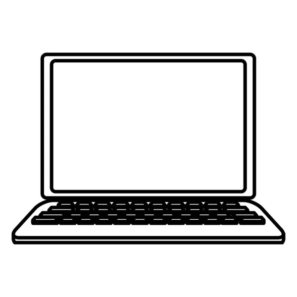 Laptop computer isolated — Stock Vector