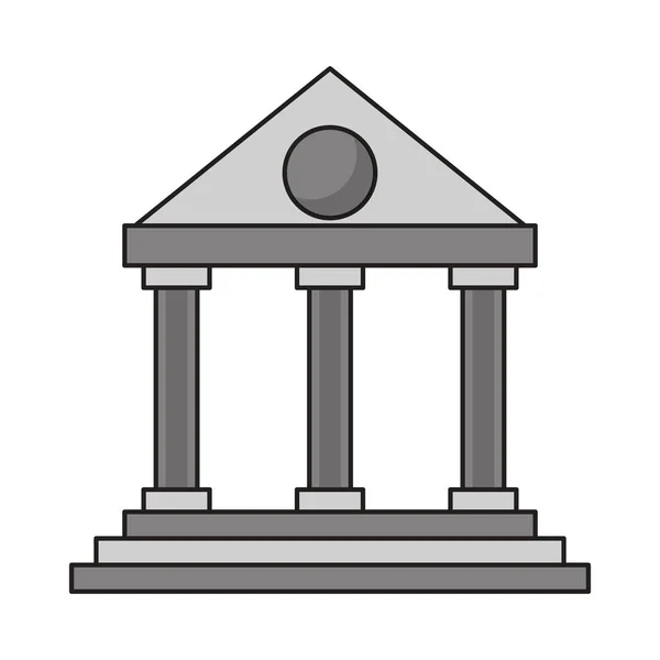 Изолированный символ банка — стоковый вектор