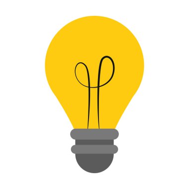 ampul ışık sembolü izole