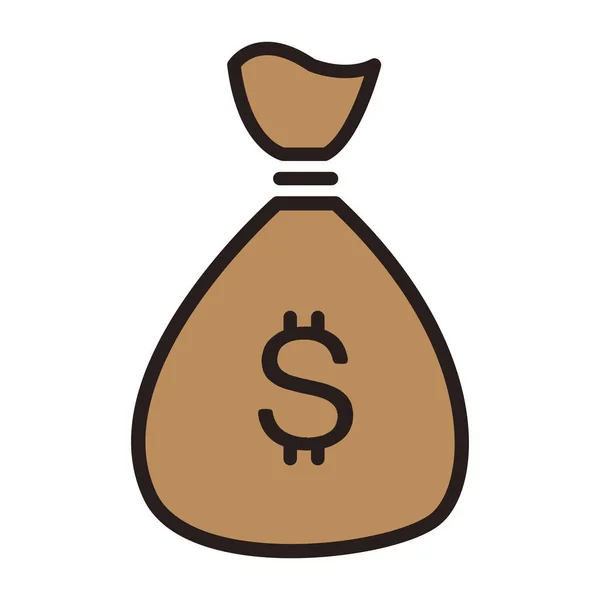 Символ мішок грошей — стоковий вектор