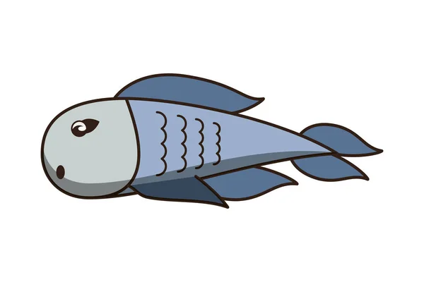 Vis-zeevruchten-cartoon — Stockvector