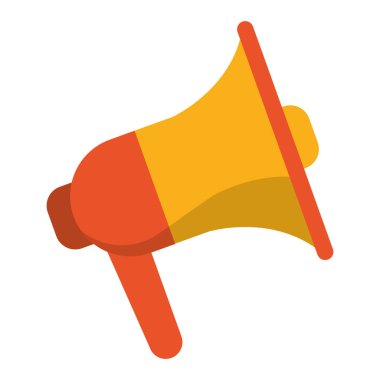 Bullhorn reklam sembolü karikatür