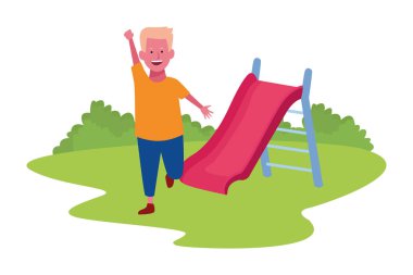 Gülümseyen ve oynayan bir çocuk