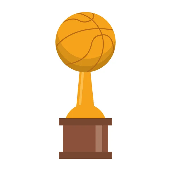Coupe trophée de basket-ball championnat — Image vectorielle