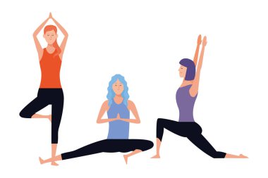 Kadınlar Yoga poses