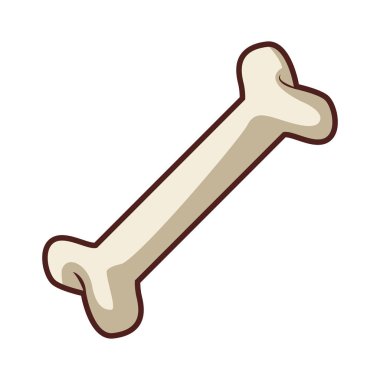 Kemikler karikatür izole